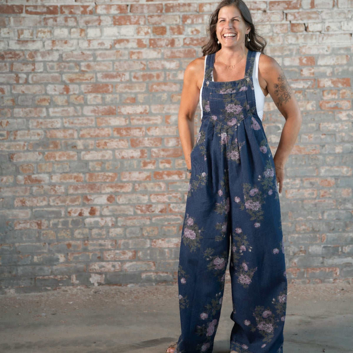 Floral Overalls