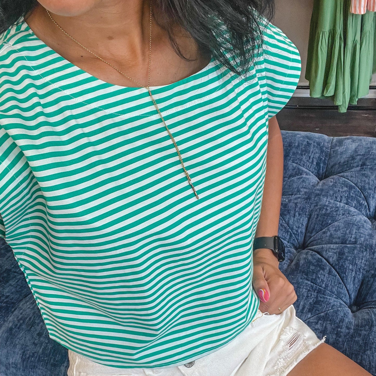 Striped Dolman Sleeve Top