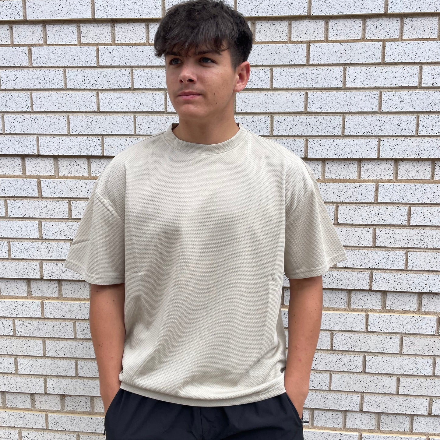 Nude Textured T-Shirt