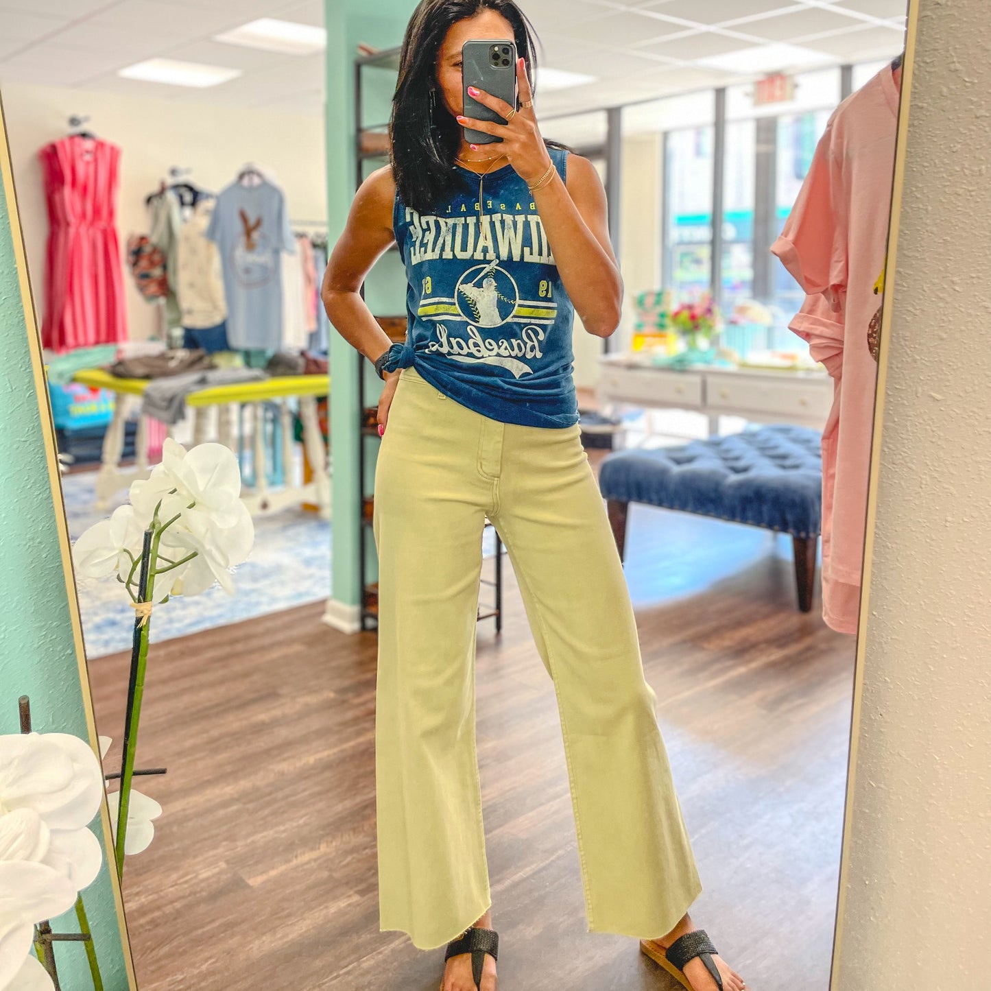 Colorful Wide Leg Pants