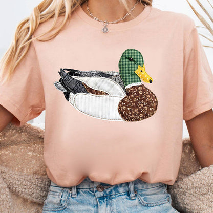 Quilted Mallard Pink Tee