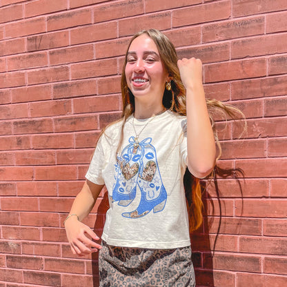 OMG Boots Crop Tee