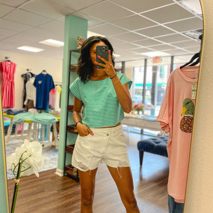 Striped Dolman Sleeve Top