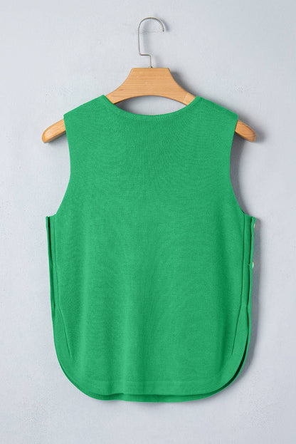 Green Sleeveless Sweater