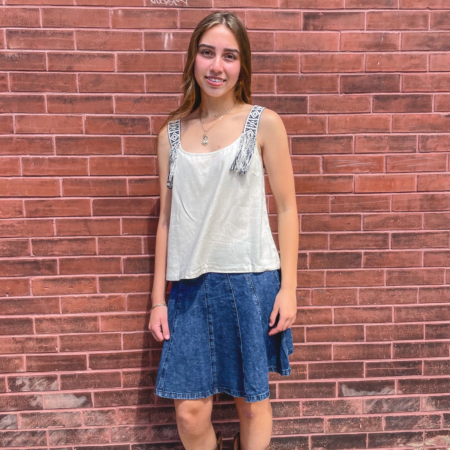 Denim Mini Skirt