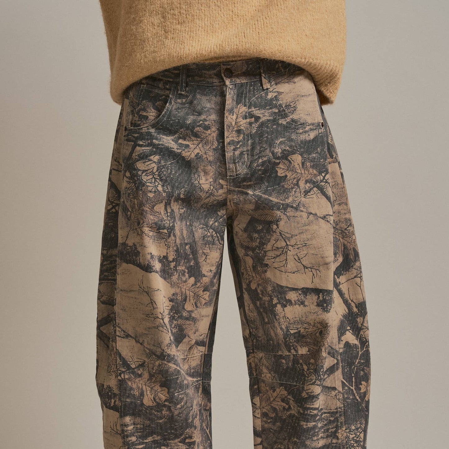 Camo Barrel Jeans