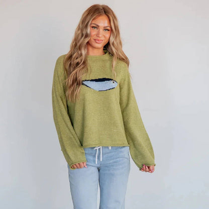 Oversized Fish Sweater