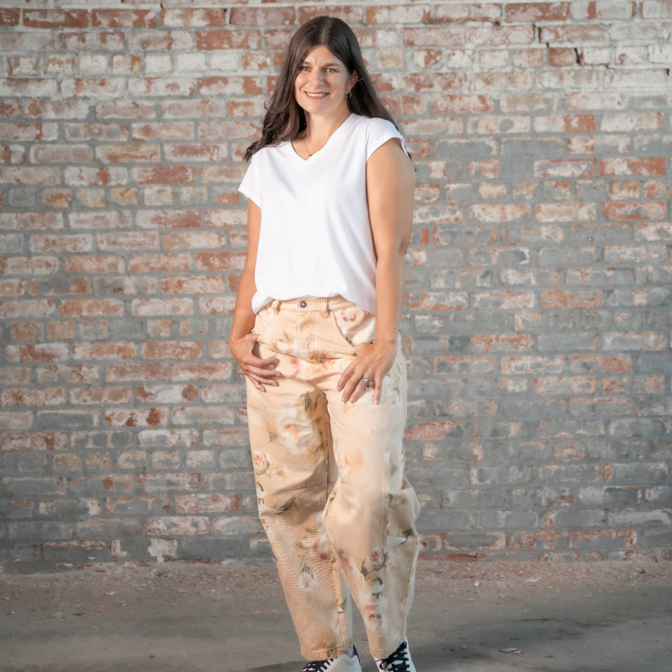 Vintage Rose Barrel Jeans