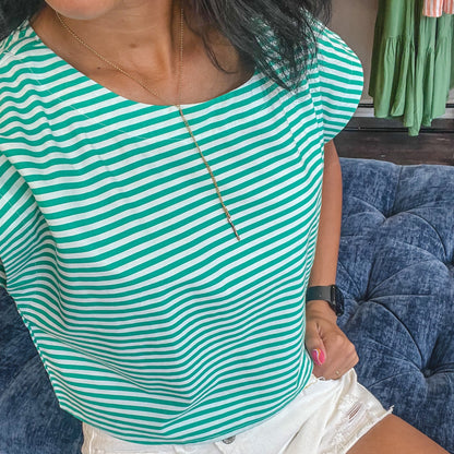 Striped Dolman Sleeve Top