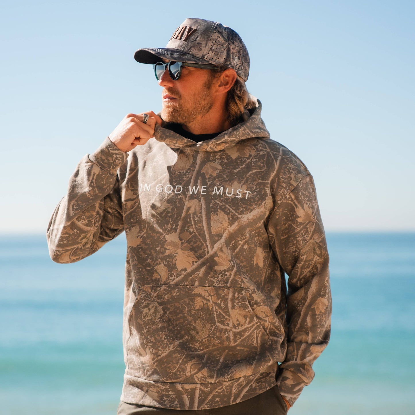 Jesus is King Camo Hoodie