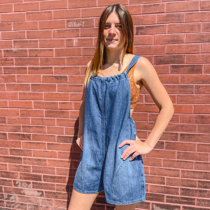 Denim Romper