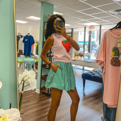 Striped Dolman Skirt