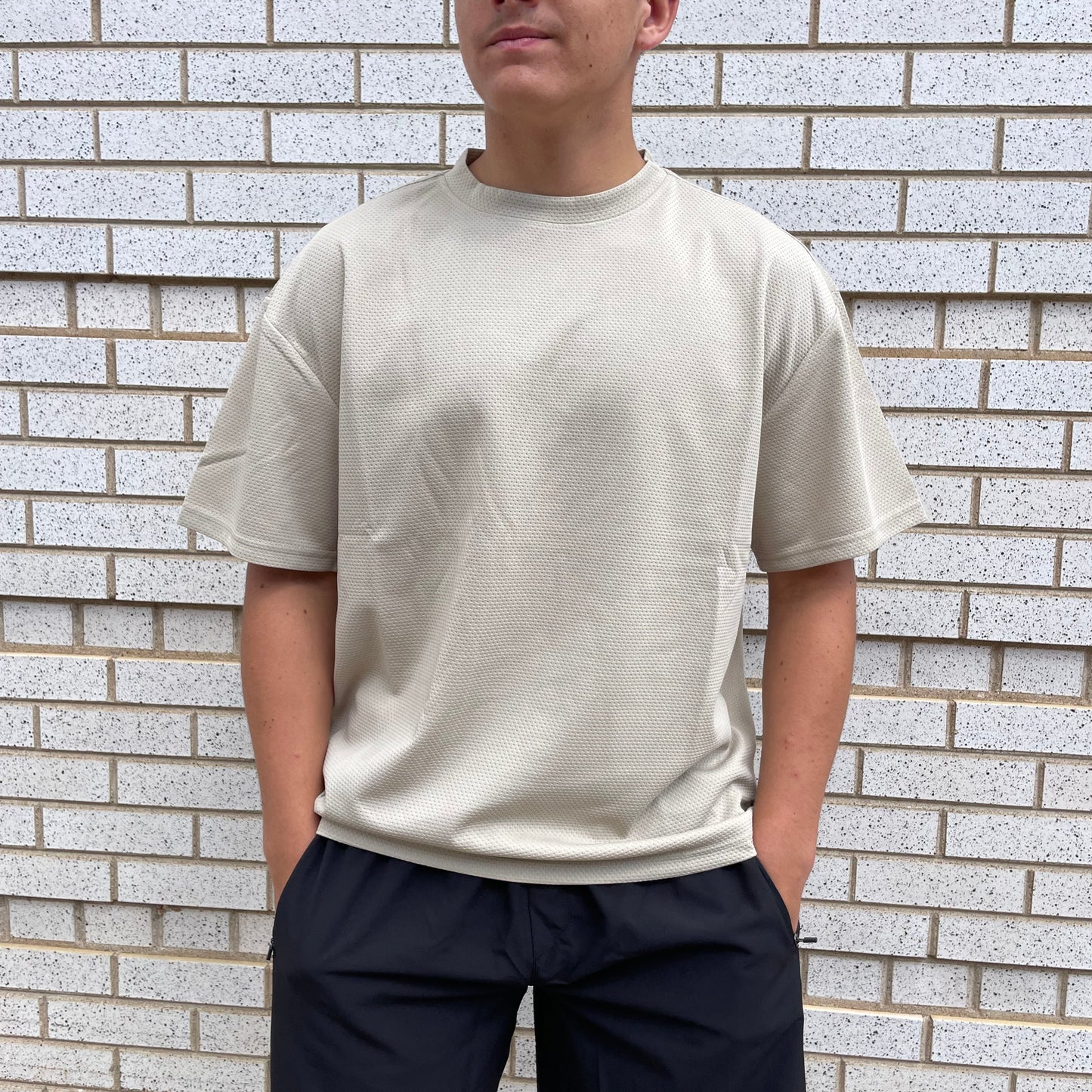 Nude Textured T-Shirt