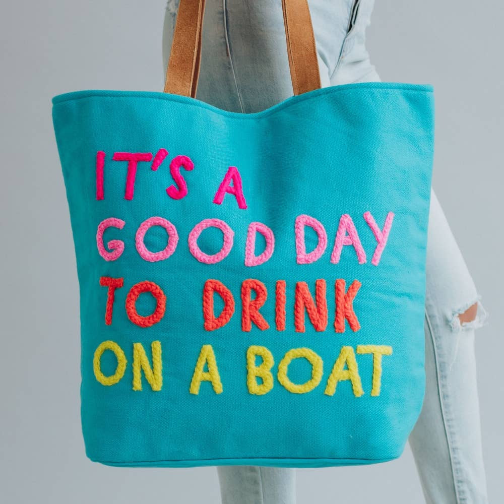 Drink On A Boat Tote Bag