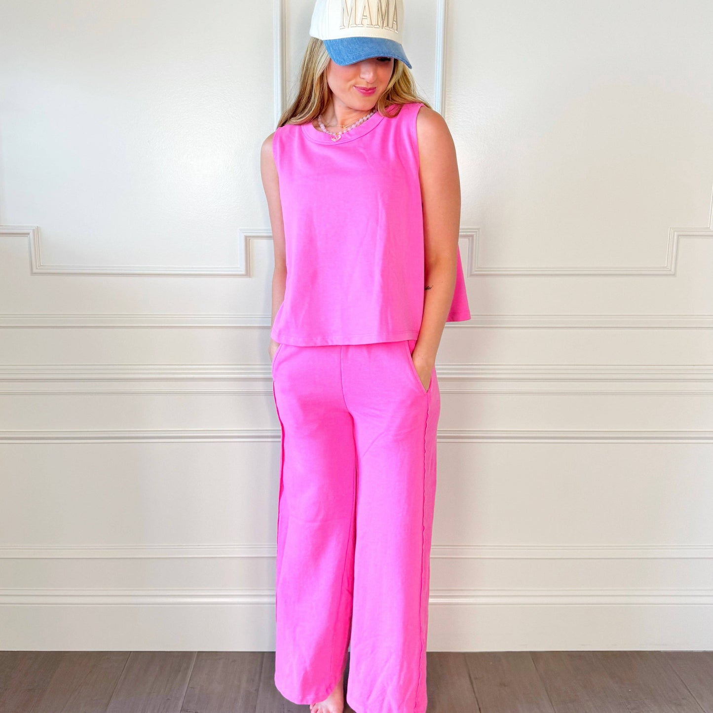 Pink Flowy Tank