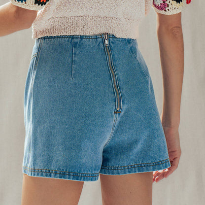 Retro Denim Skort