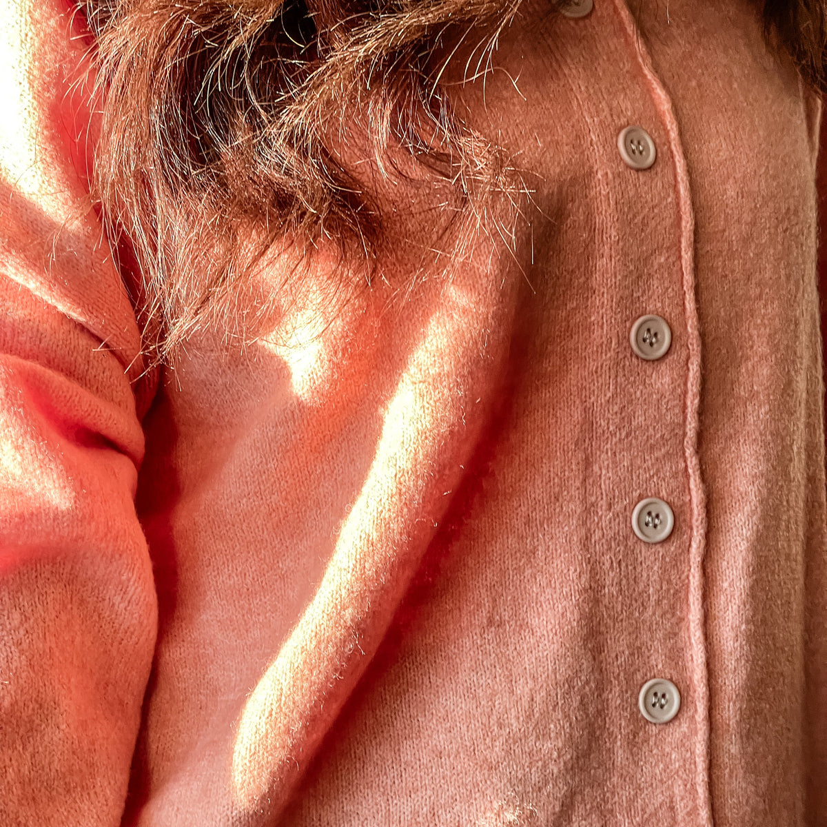 Knit Crew Neck Cardigan