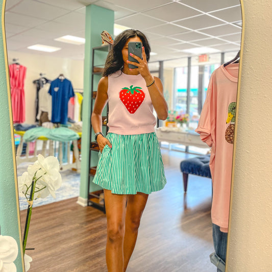 Striped Dolman Skirt