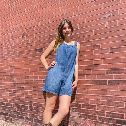 Denim Romper