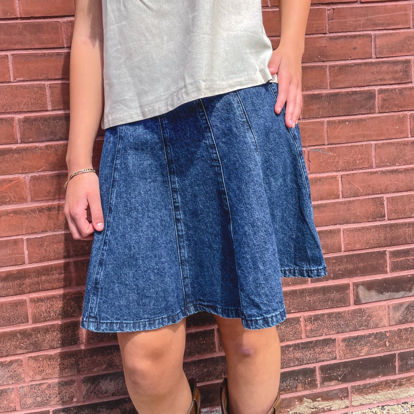 Denim Mini Skirt