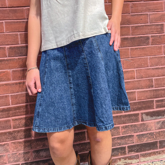 Denim Mini Skirt