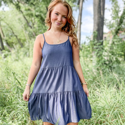 Tiered Midi Dress