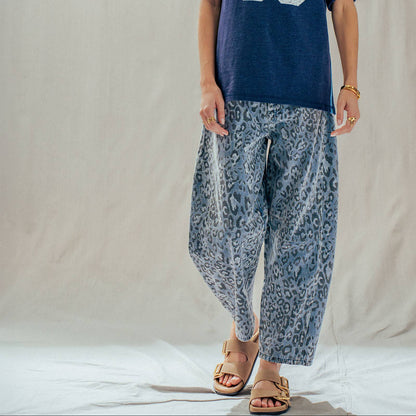 Leopard Relaxed Straight Pants