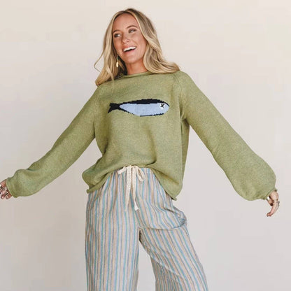 Oversized Fish Sweater