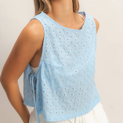 Eyelet Tank Top